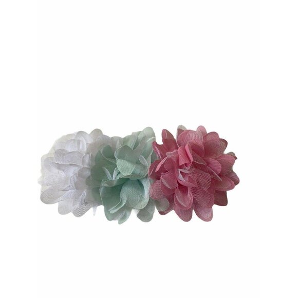 Baby Girls Chiffon Flower Elastic Headband Knit Hair Band Head Wraps Headwear - Picture 6 of 6